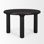 Soma Textured Black Acacia Wood Round Dining Table