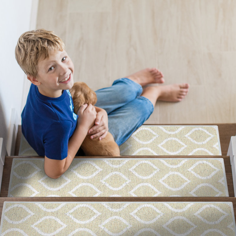 Tapis de marche intérieur antidérapant 9 po x 28 po Drop Desig, Jaune crème banane