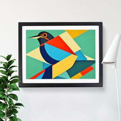 Kingfisher Bird Abstract Vol.4 - Single Picture Frame Print