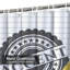 Rideau de douche avec 12 crochets Artistic Doodle-1885575299