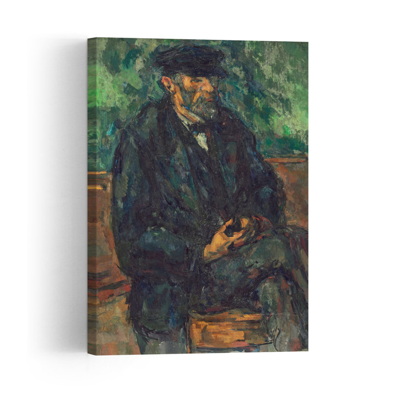 Le jardinier Vallier, 1906. Estampe d'art mural abstraite contemporaine représentant un portrait., H 24 po x l 16 po