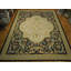 Tapis 12 x 15 beige à tissage plat beige Aubusson 21407