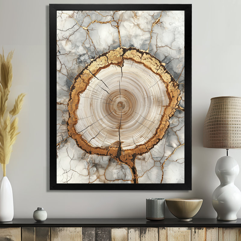 Gothar - Floral Canvas Prints, Black, H 20 po x l 12 po, Reproduction encadrée sans passe-partout