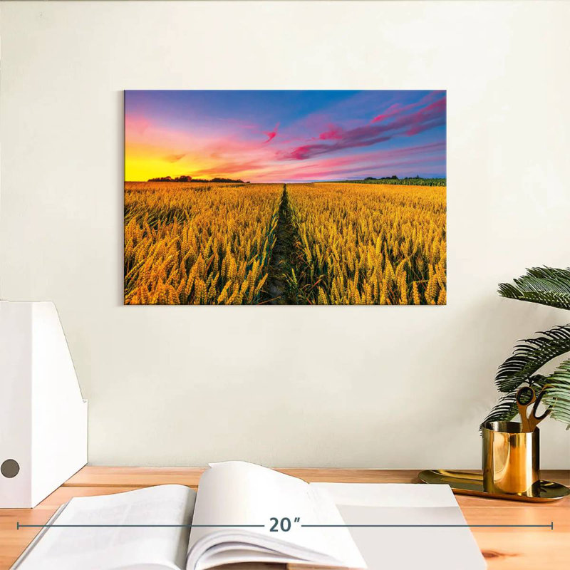 Harnek Wheat Field Path, 8" H x 12" W