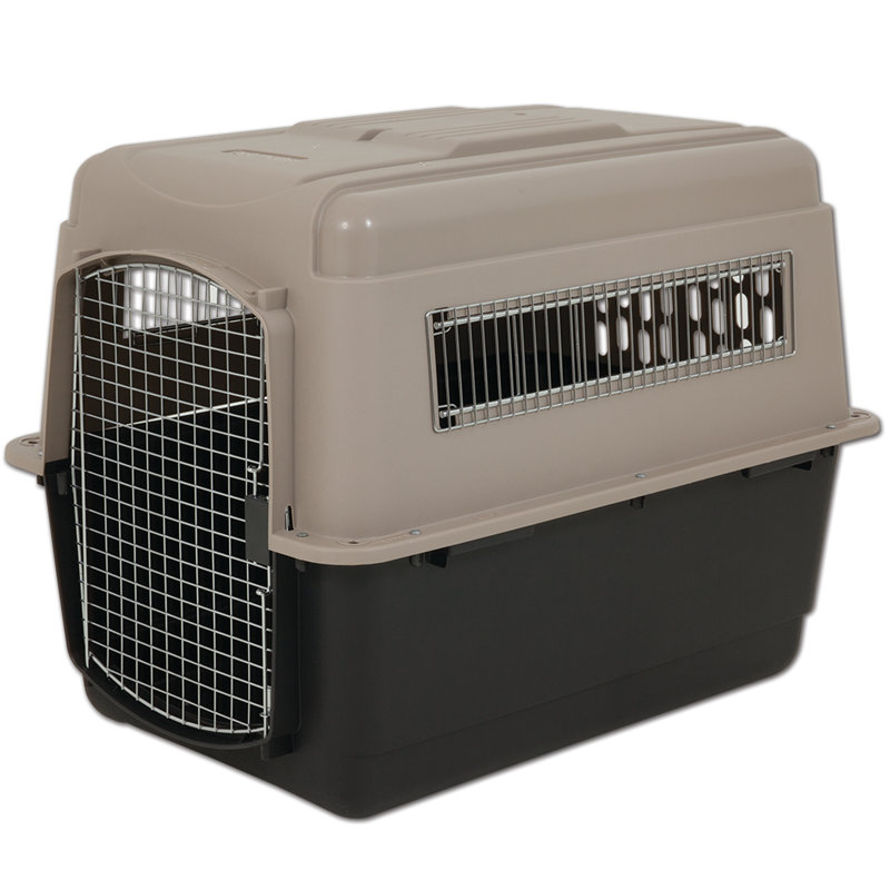 Plastic Pet Carrier with 1 Door, 27" H x 25" W x 36" D