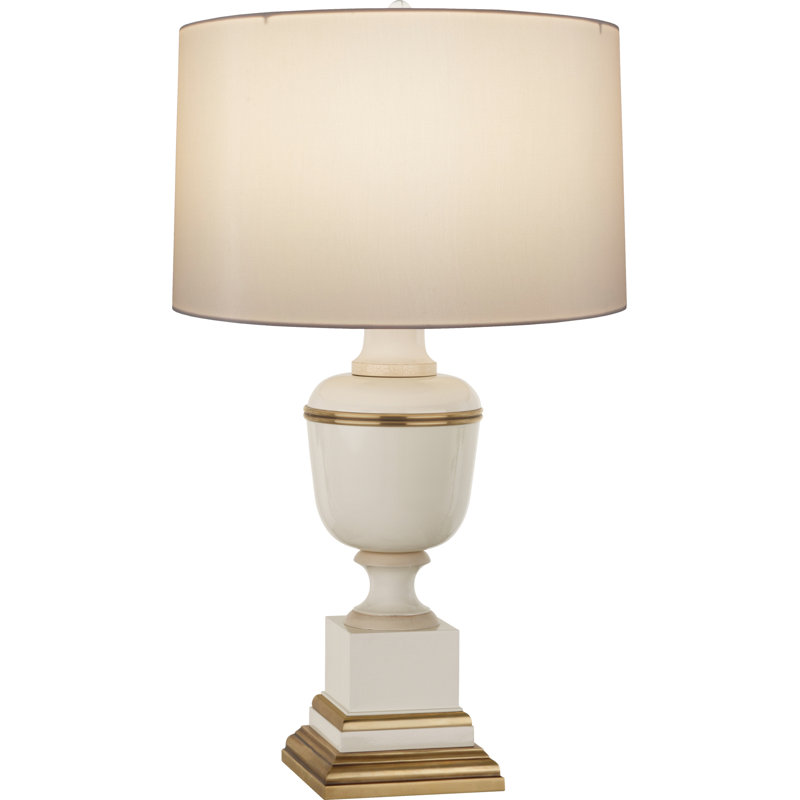 Lampe de table Annika, H 29,5 po x l 17 po x P 17 po, Ivoire, Flocon de neige Spindrift