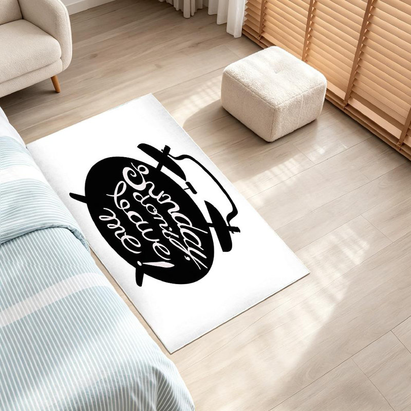Tapis intérieur blanc lavable à la machine, Rectangle 32" x 47"