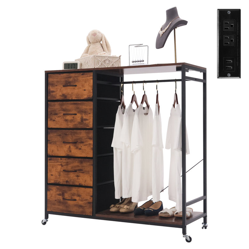Luminous Clothing Storage Rack