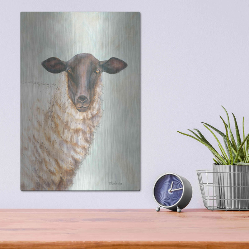Pam Britton Farm Sheep Acrylic Wall Art, 12" x 16"