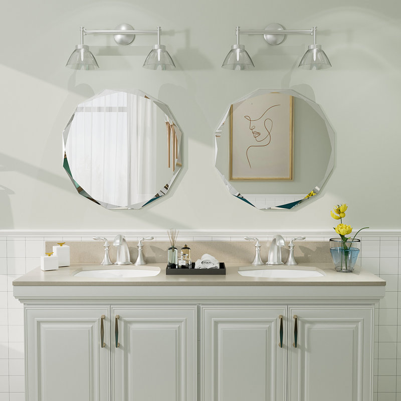 Miroir mural Aevar, 20 po x 20 po