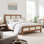 Capri Queen Wood Grain Platform Bed In Walnut