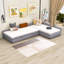 Lit de jour tapissier simple avec couchette et tiroir Karesinda-1129404476