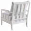 Chaise d'appoint rembourrée à rayures