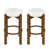 Ivory Fabric/Dark Walnut Frame selected