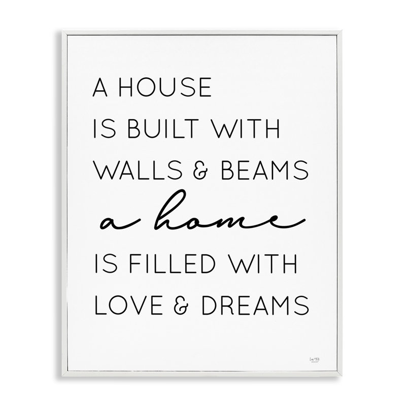 «Love & Dreams Sentiment», impression giclée par Lux + Me Designs, Estampe numérique encadrée blanc bord de mer