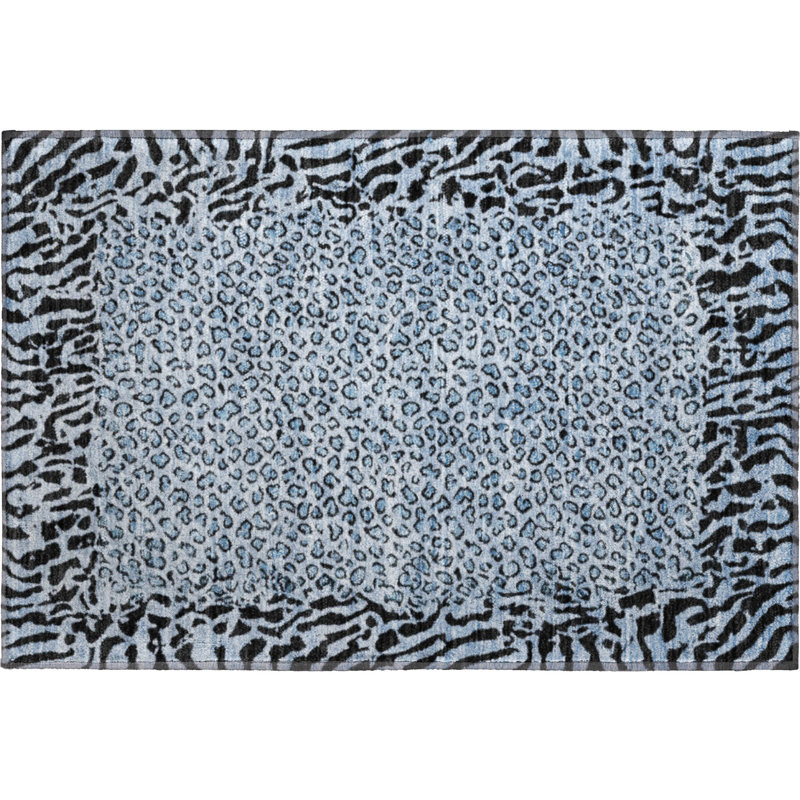Premium Machine Washable Alvey AMF1230 Animal Skin Rug, Rectangle 1'8" x 2'6"