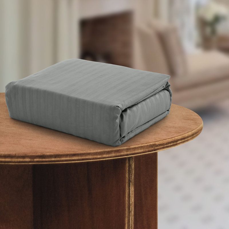 Lux Decor Collection Brushed Microfiber Sheet Set with Fitted Flat Sheets & Pillowcase, Gray