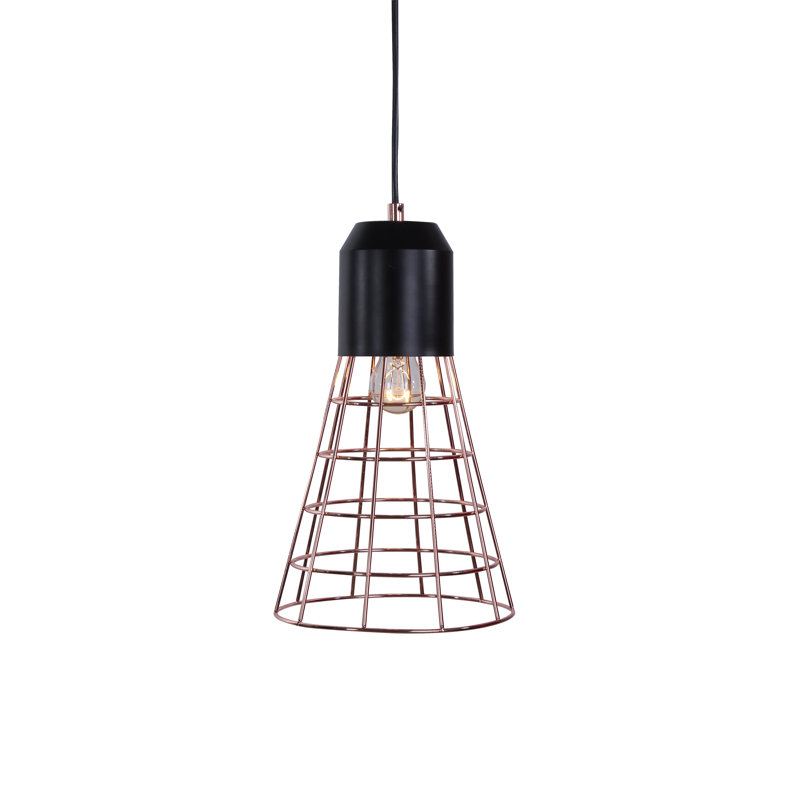 Lariat 1 - Light Black Cone Pendant