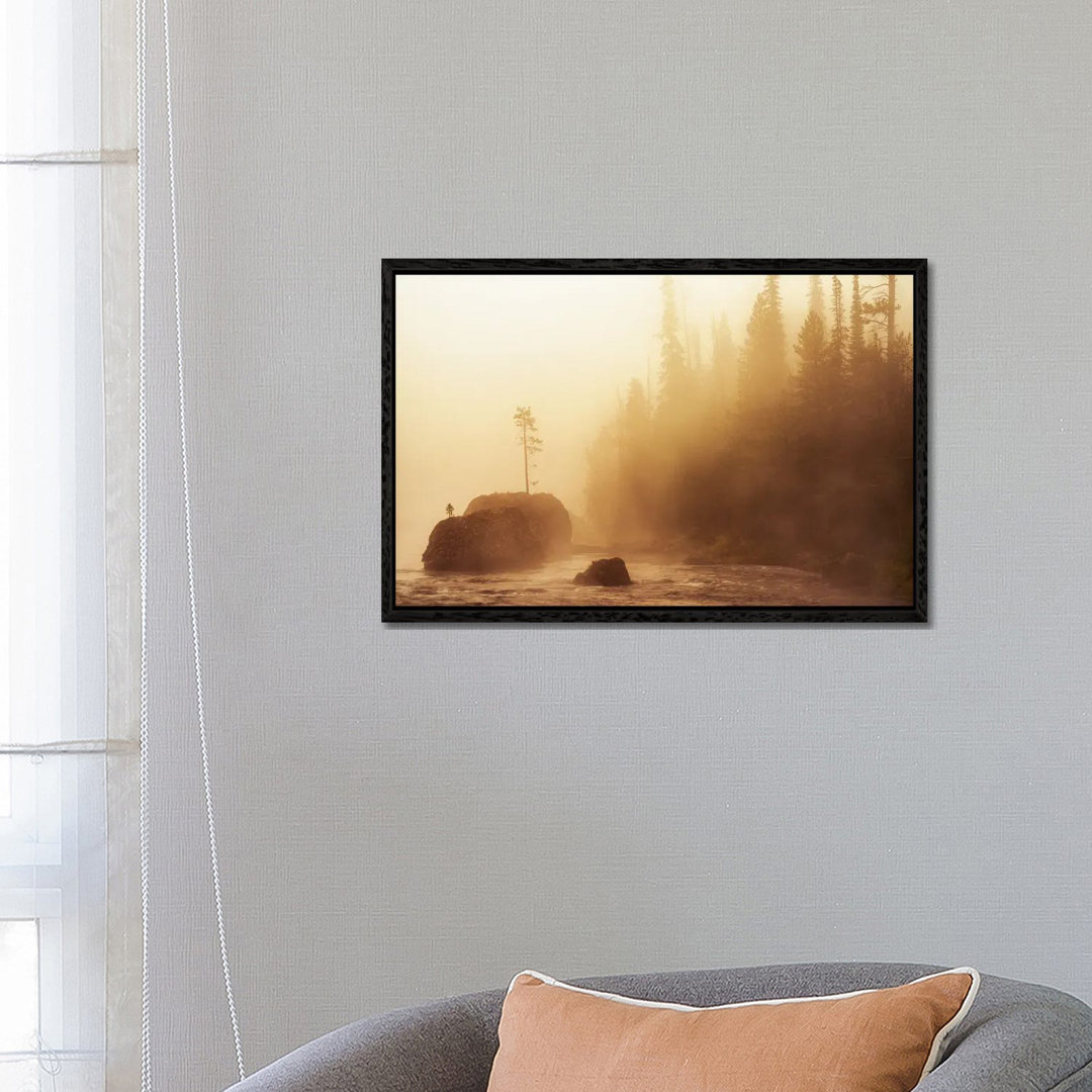 Rock Tee And Fog von Dennis Frates - Gallery-Wrapped Canvas Giclée on Canvas