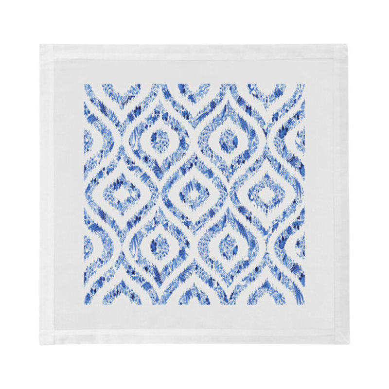 Royal Delft Ikat Cotton Sateen Dinner Napkins