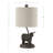 19" Brown Resin Highland Cow Table Lamp