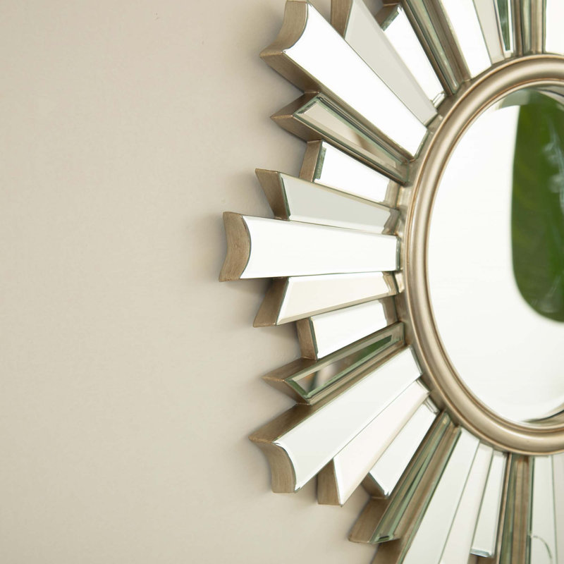 Wall-mounted Sunburst-shaped  Mirror