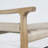 Solid Oak and Papercord Storage Bench-97912222