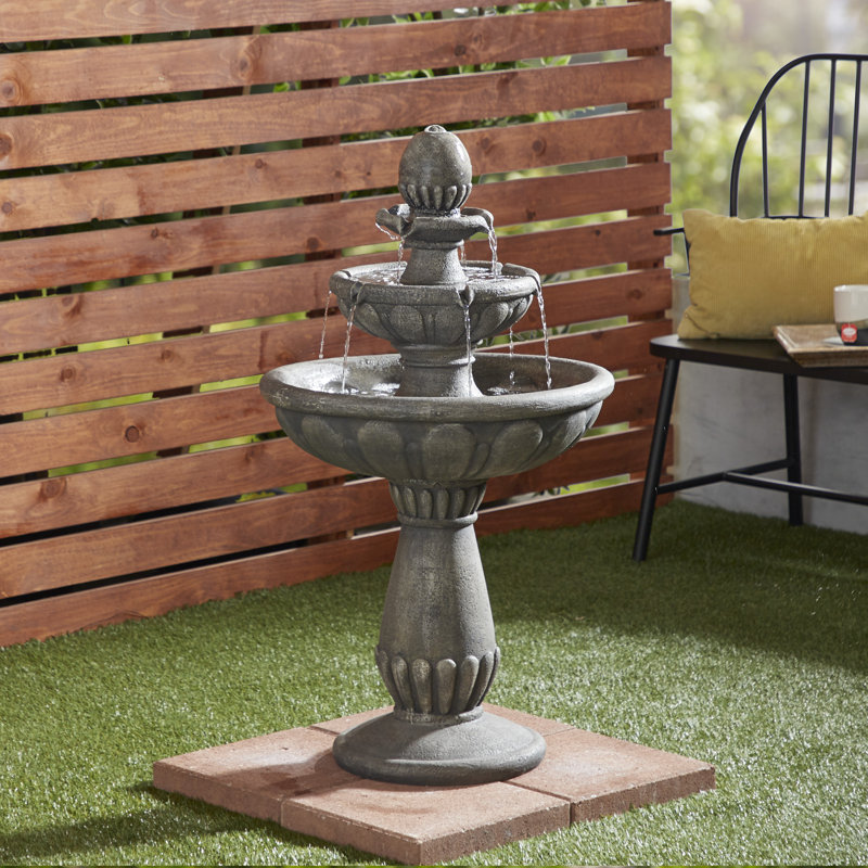 Fontaine de jardin extérieure en polystone