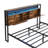 Metal Platform Bed: Wooden Headboard, Footboard USB, Charging, 2 Drawers-385148788