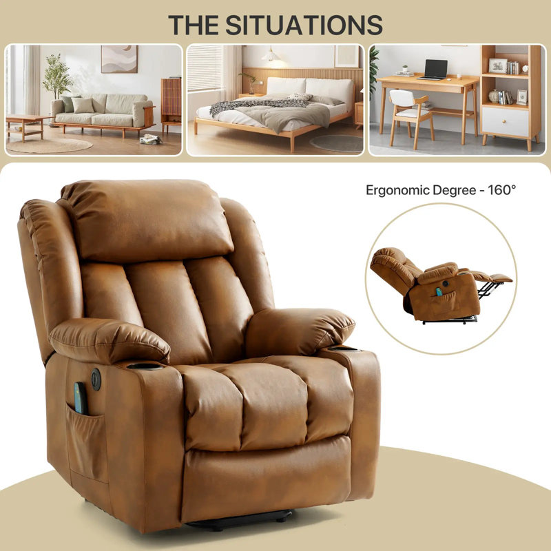 Ochre Faux Leather
