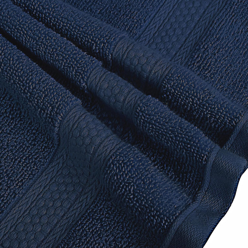 Tolna - A1HC Premium Bath Towel Set Ultra Soft Quick Drying, Super Absorbent Low Lint Towel Sets, Mood Indigo, 24" x 48"