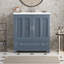 Meuble-lavabo 30 po avec lavabo en céramique-76607357