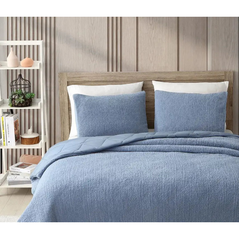 Snug Sham Set, Standard, Denim