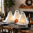 Large Lighted Halloween Ghost Table Decorations, 3 Pack