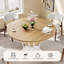 Table de salle à manger de 42 pouces avec tablette de rangement pour la cuisine et la salle à manger (chêne naturel)-63140707-63140709-63140710