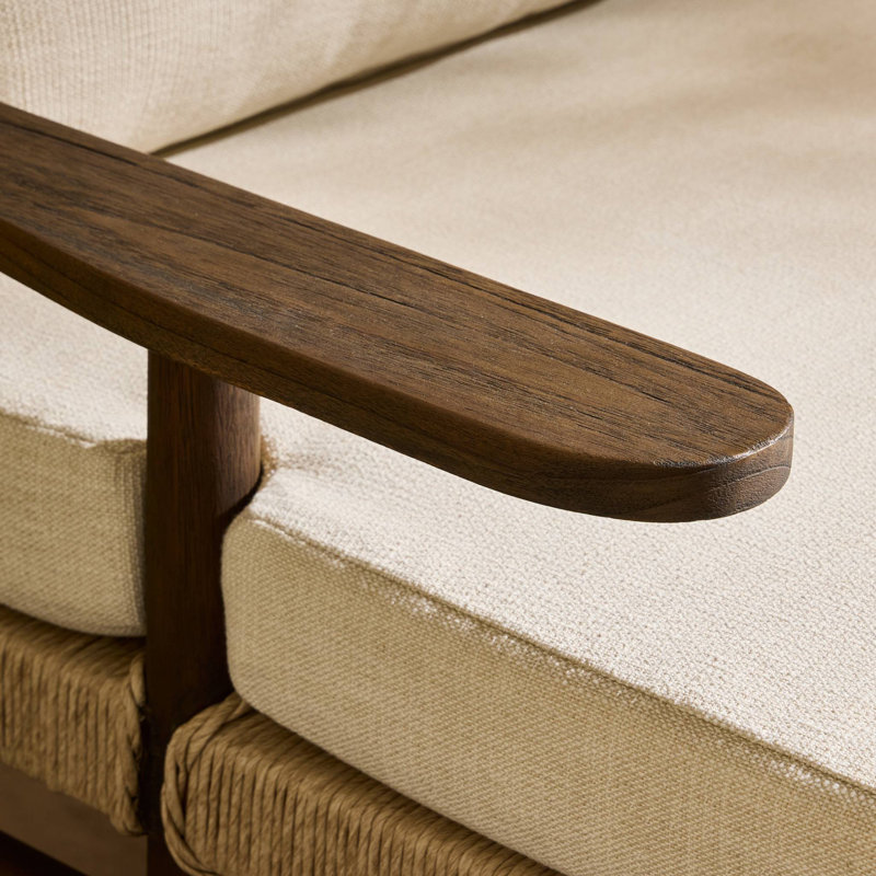 Herrin Outdoor Teak Chaise Lounge