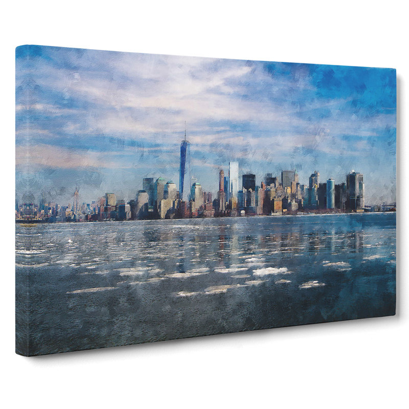 New York Skyline Vol.7 - Wrapped Canvas Print, 50cm H x 76cm W x 3cm D