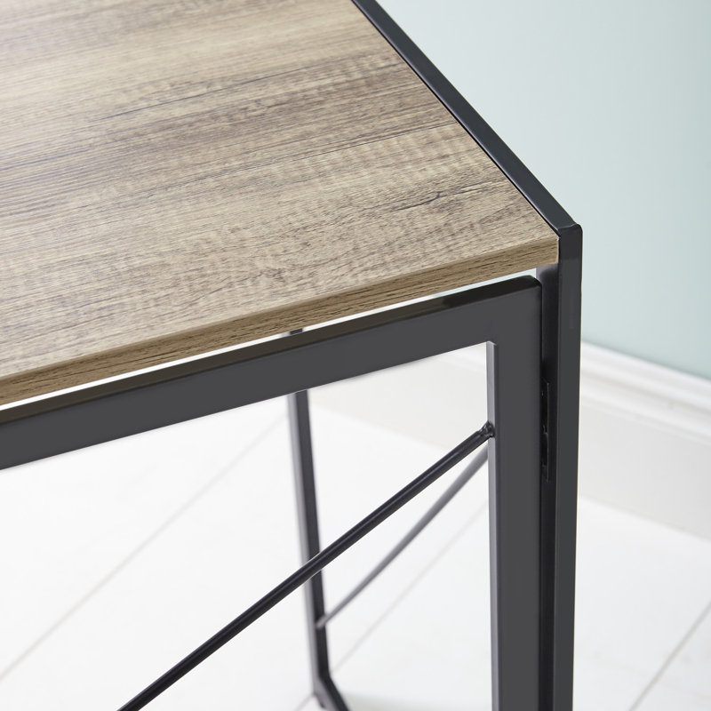 Carmille Folding Computer Desk Table , Brown/Grey