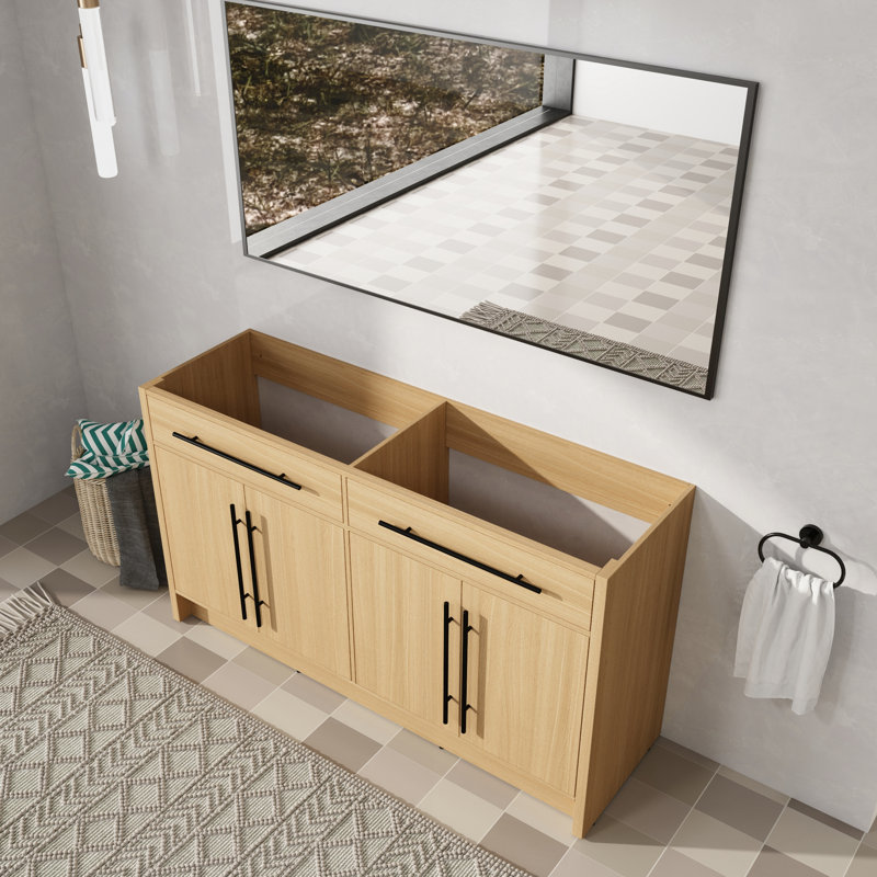 60'' Double Bathroom Vanity Base