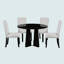 Ensemble de table de salle à manger 5 pièces 43 po et 4 chaises rembourrées-2076239198-2076239199