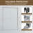44-48 In. W X 72 In. H Double Sliding Shower Door, Semi-Frameless Bypass Bathroom Sliding Door With 1/4" (6Mm) Tempered Glass For Walk-In Shower, Chrome 24D03-48CX