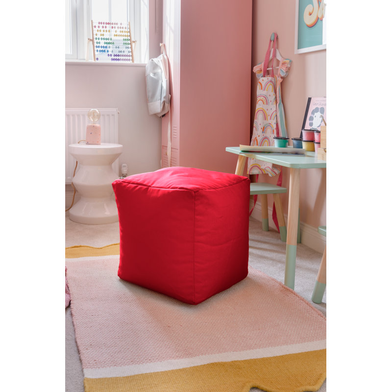 Outdoor Friendly Refillable Classic Bean Bag, Red