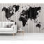 Murale du monde en bois-46360344