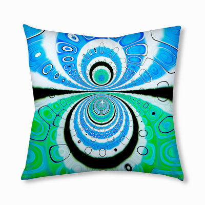 Abstract Reversible Throw Pillow