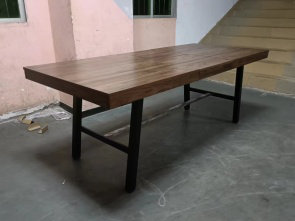 Table de salle à manger extensible de 63 à 83 po, H 4,34 po x l 61,29 po x P 15 po, Brun