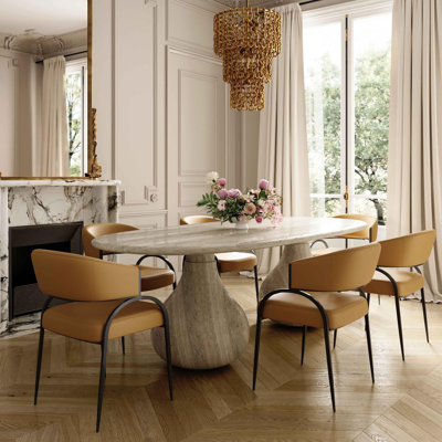 Clorindo Performance Vegan Leather Dining Chair