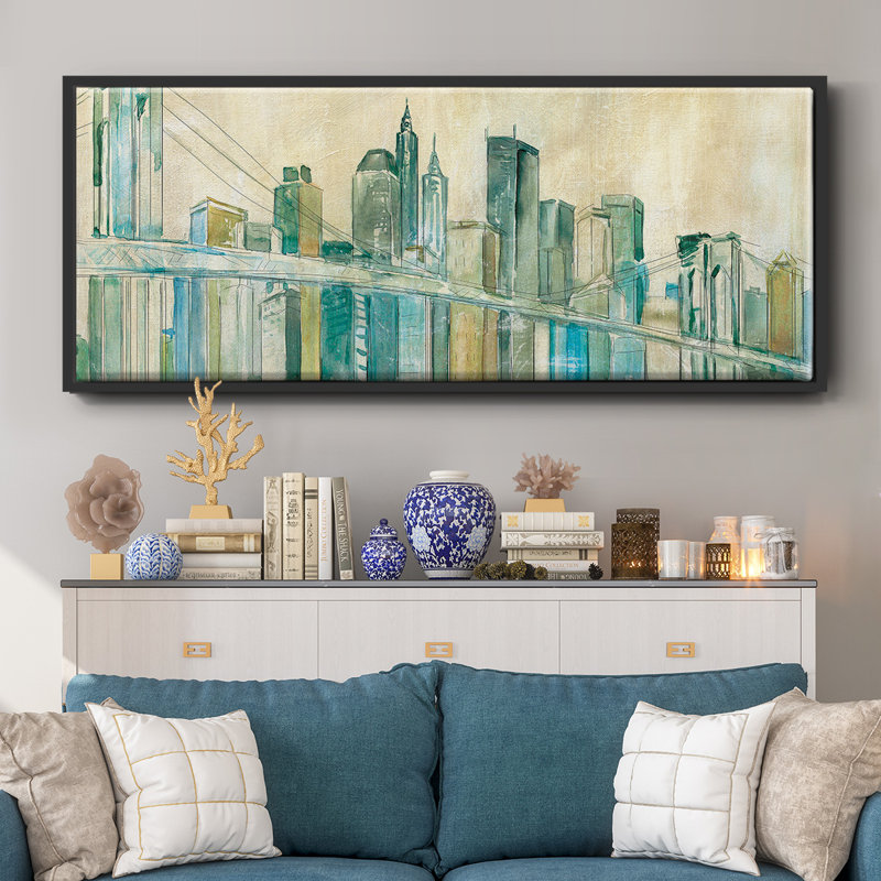 New York City - toile encadrée, H 8 po x l 20 po