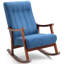 Chaise berçante avec pieds en bois massif-1406833261
