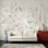 Papier peint blanc sur fond blanc