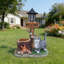 Statue chat pour jardin